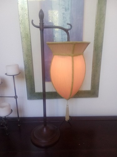 Vintage bridge lamp ivory - vintage,