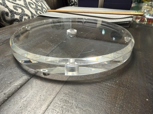 Clear acrylic lamp base - 10”clear,