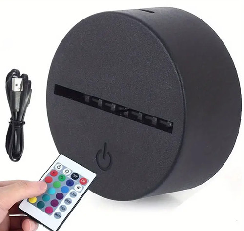 Colors led lamp base - base, with